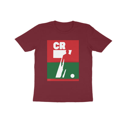 CR-7- Kids round neck short sleeves cotton T-shirt (7-14 years)