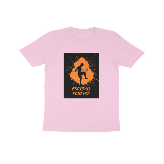 Football Forever- Kids round neck short sleeves cotton T-shirt (7-14 years)