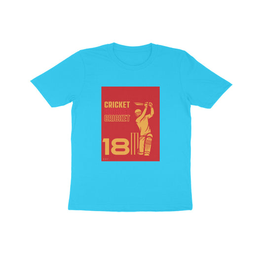 Cricket 18- Kids round neck short sleeves cotton T-shirt (7-14 years)