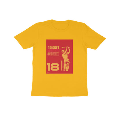 Cricket 18- Kids round neck short sleeves cotton T-shirt (7-14 years)
