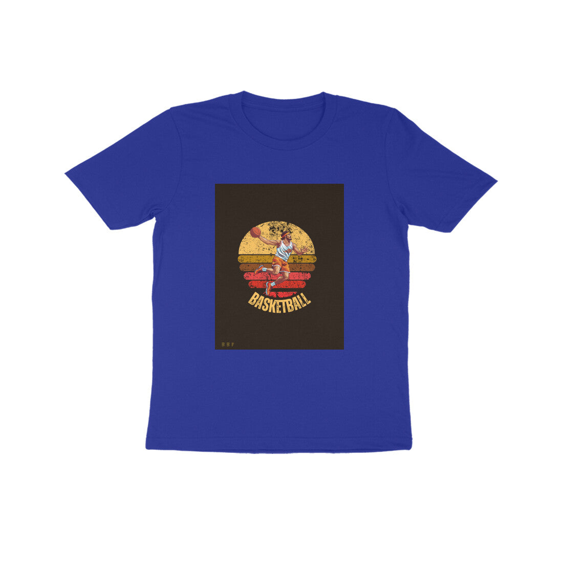 BasketBall- Kids round neck short sleeves cotton T-shirt (7-14 years)