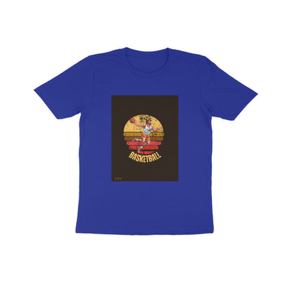 BasketBall- Kids round neck short sleeves cotton T-shirt (7-14 years)