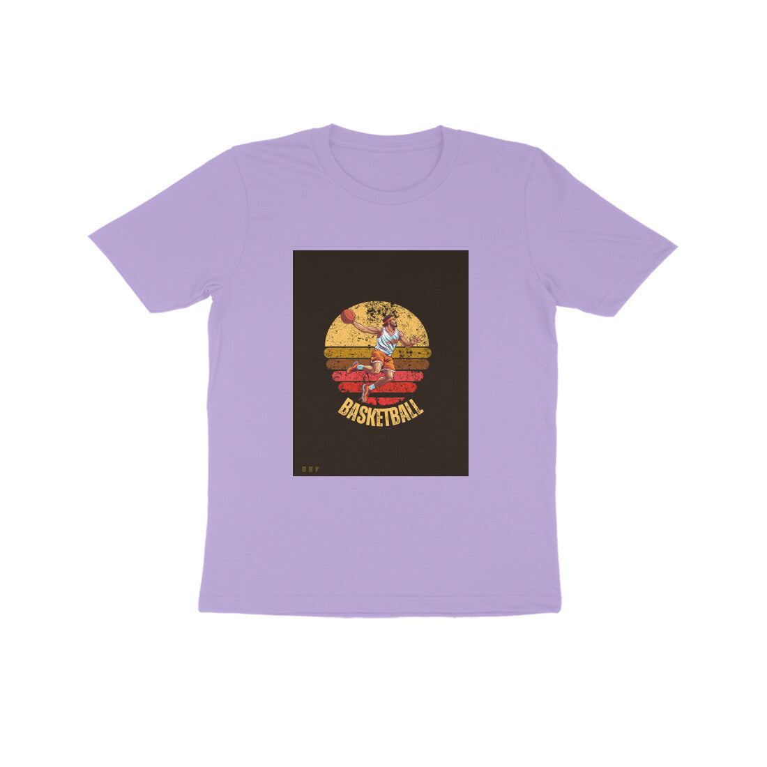 BasketBall- Kids round neck short sleeves cotton T-shirt (7-14 years)