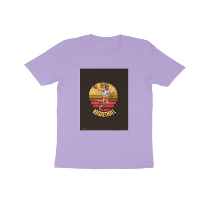BasketBall- Kids round neck short sleeves cotton T-shirt (7-14 years)