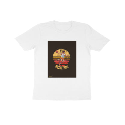 BasketBall- Kids round neck short sleeves cotton T-shirt (7-14 years)